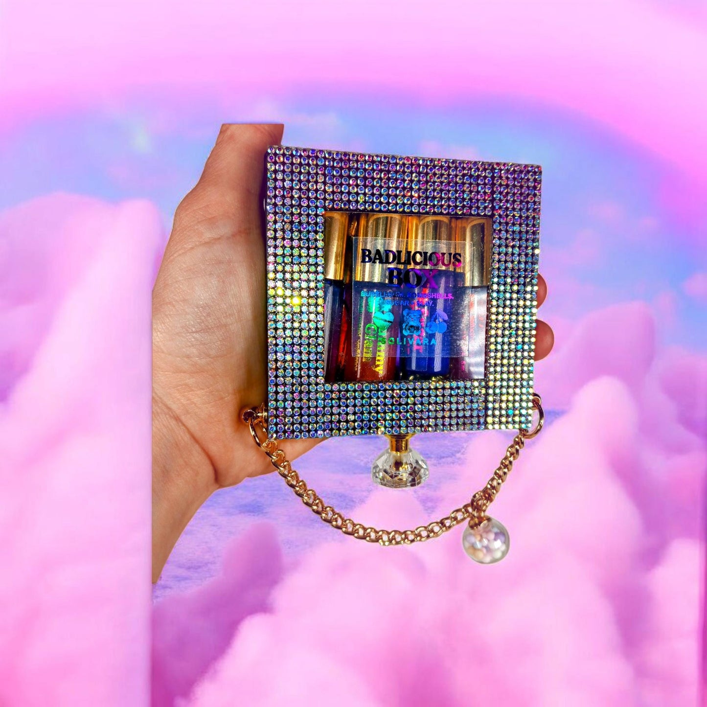 Badlicious Box™ – Candy Perfume Gift Set | 4 x 5mL Shimmer Rollerball Perfumes with Charm | Candycore Baddie Collection by Solivara™