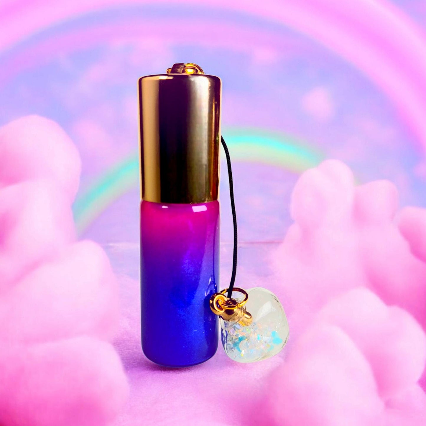 Sugar Trigger™ – Caramel Marshmallow Pink Pepper Perfume | 5mL Gradient Keychain Rollerball Perfume Oil | Sweet + Spicy by Solivara™